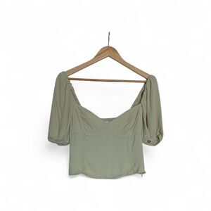 Wilfred Green Women's Cropped Top Size M